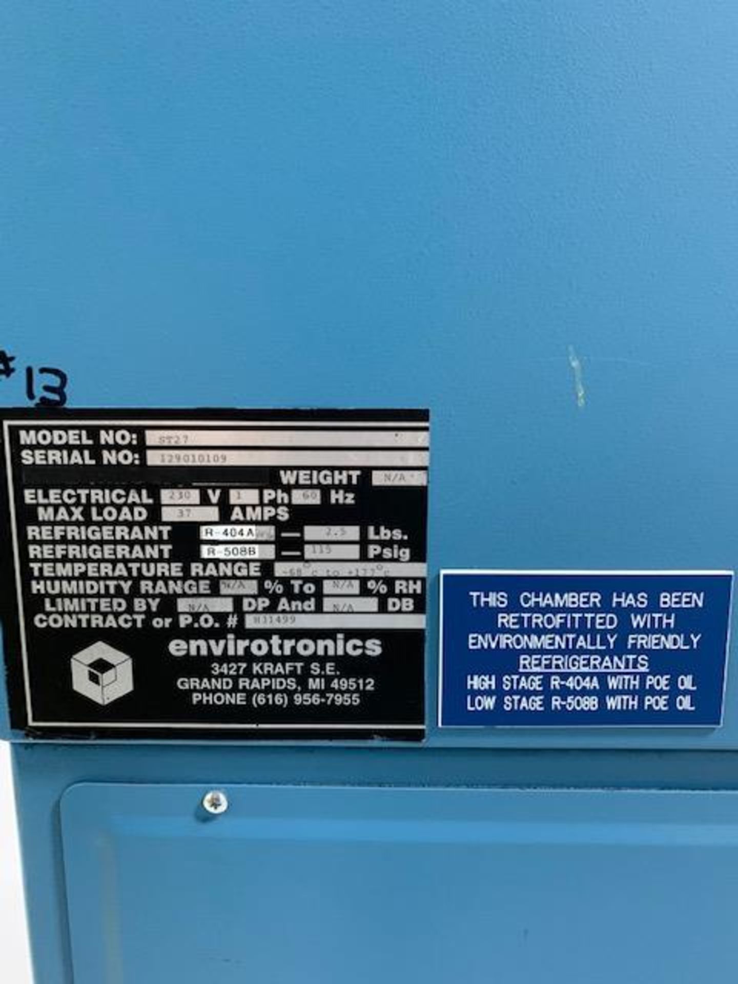 Thermotron Model ST27 Environmental Chamber - Image 5 of 7