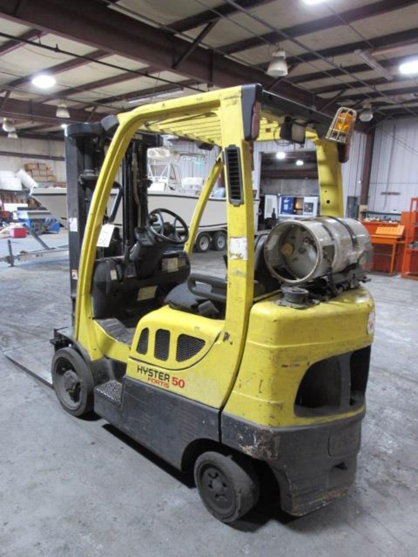 Hyster Model F50 5,000lb Capacity LP Gas Forklift - Image 4 of 8