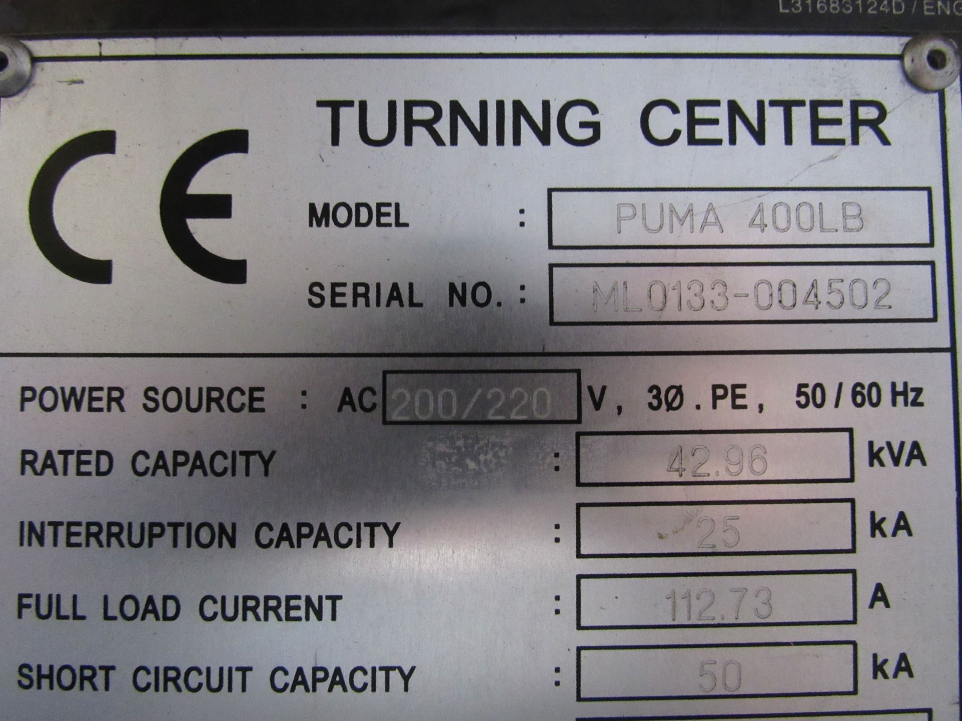 Doosan Puma 400L Large Capacity CNC Turning Center - Image 8 of 8