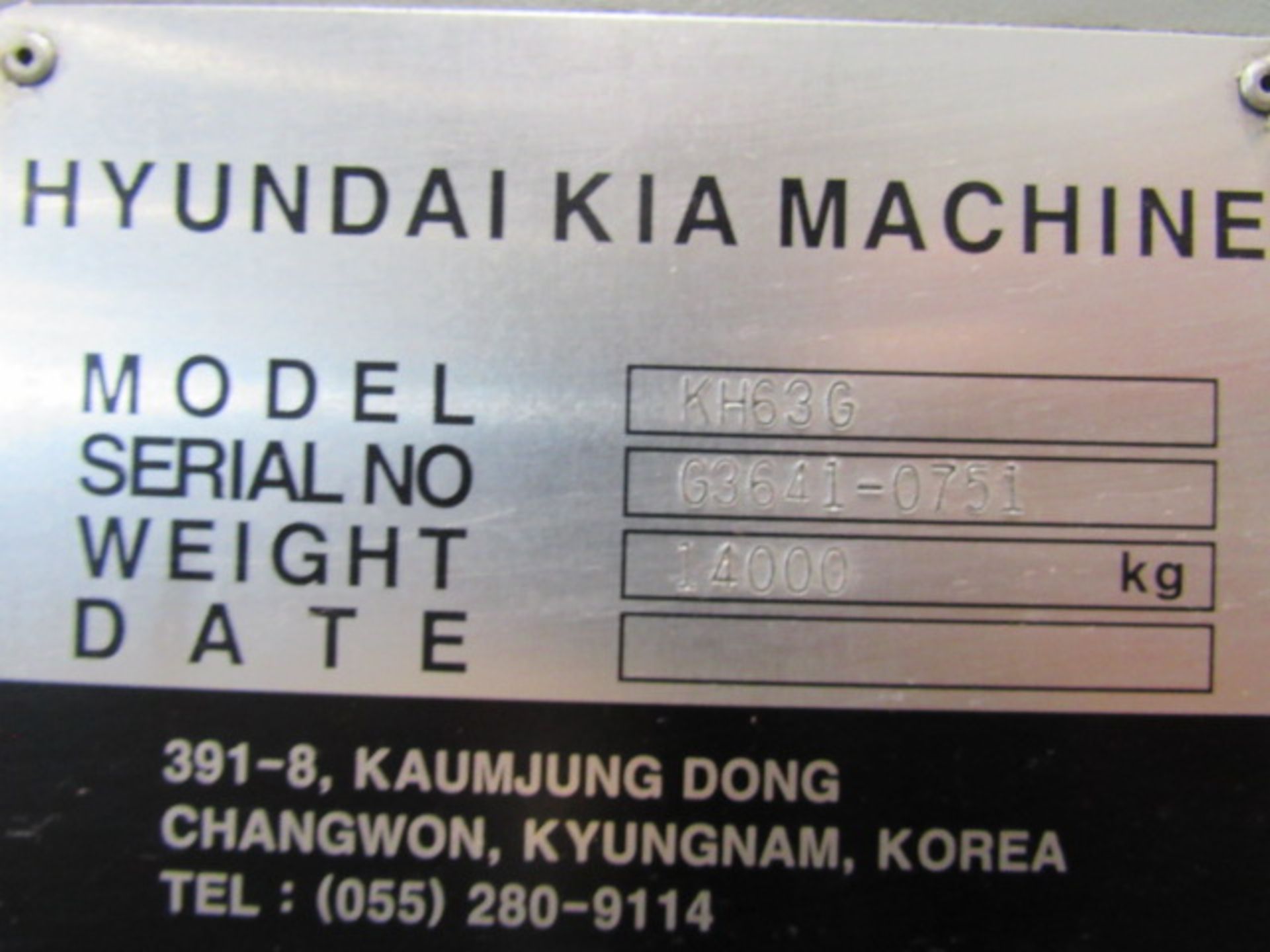 Hyundai Kia KH63G 4-Axis Horizontal Machining Center - Image 13 of 13
