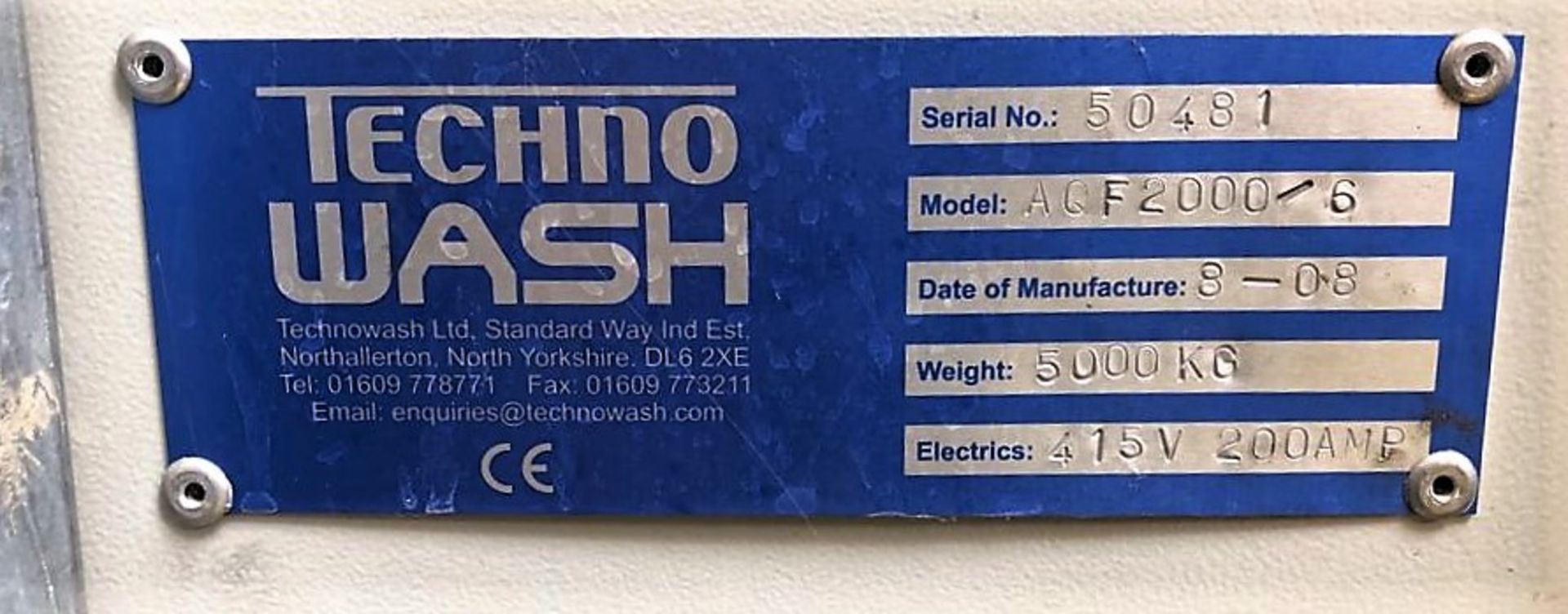 Technowash AQF2000/6 Parts Washer. - Image 6 of 7