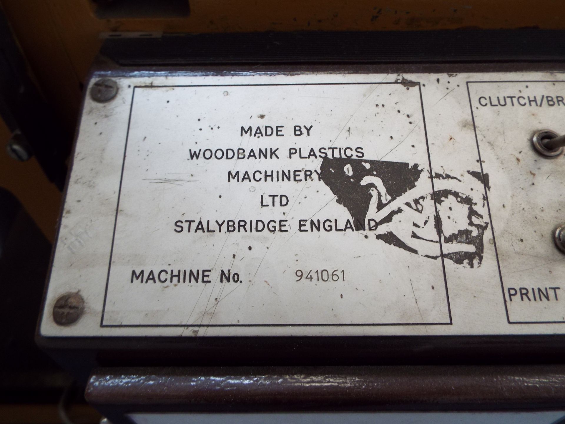 Woodbank Plastics Side Weld Bagging Machine - Image 2 of 4