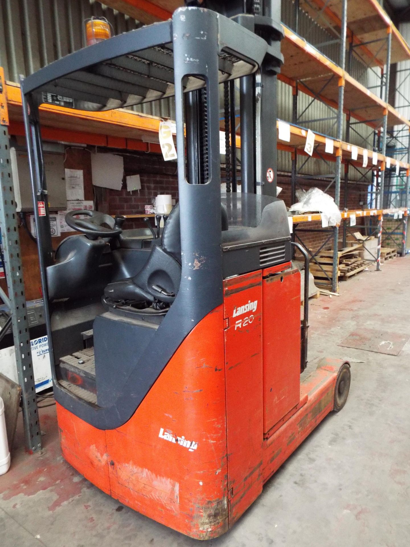 Lansing R20P Reach Truck cw Charger