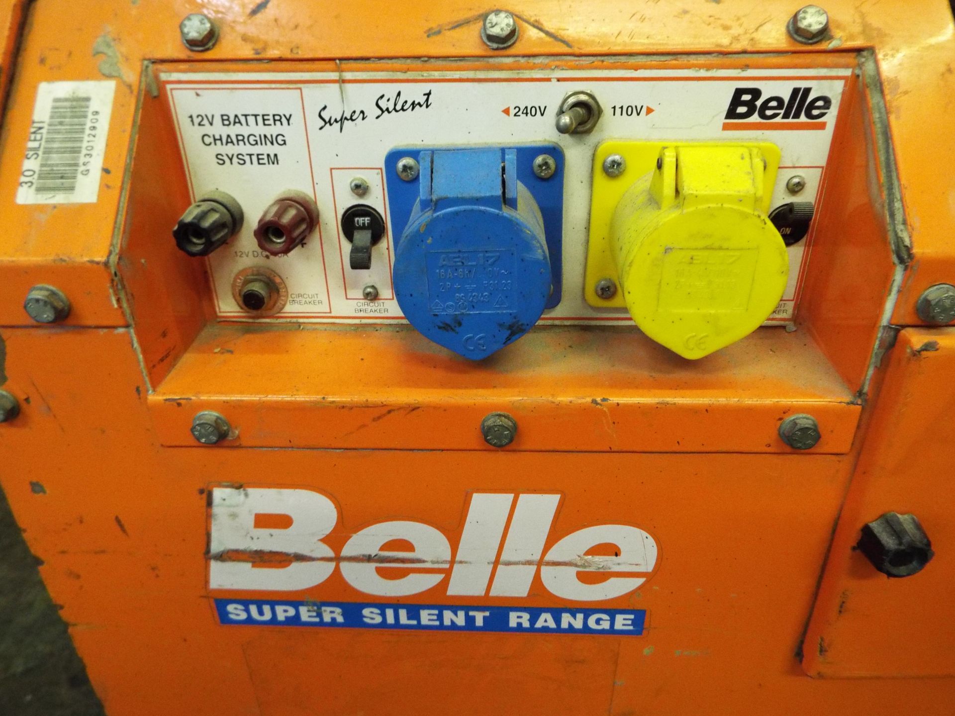 Belle Super Silent SS3000 Portable Generator. - Image 4 of 5