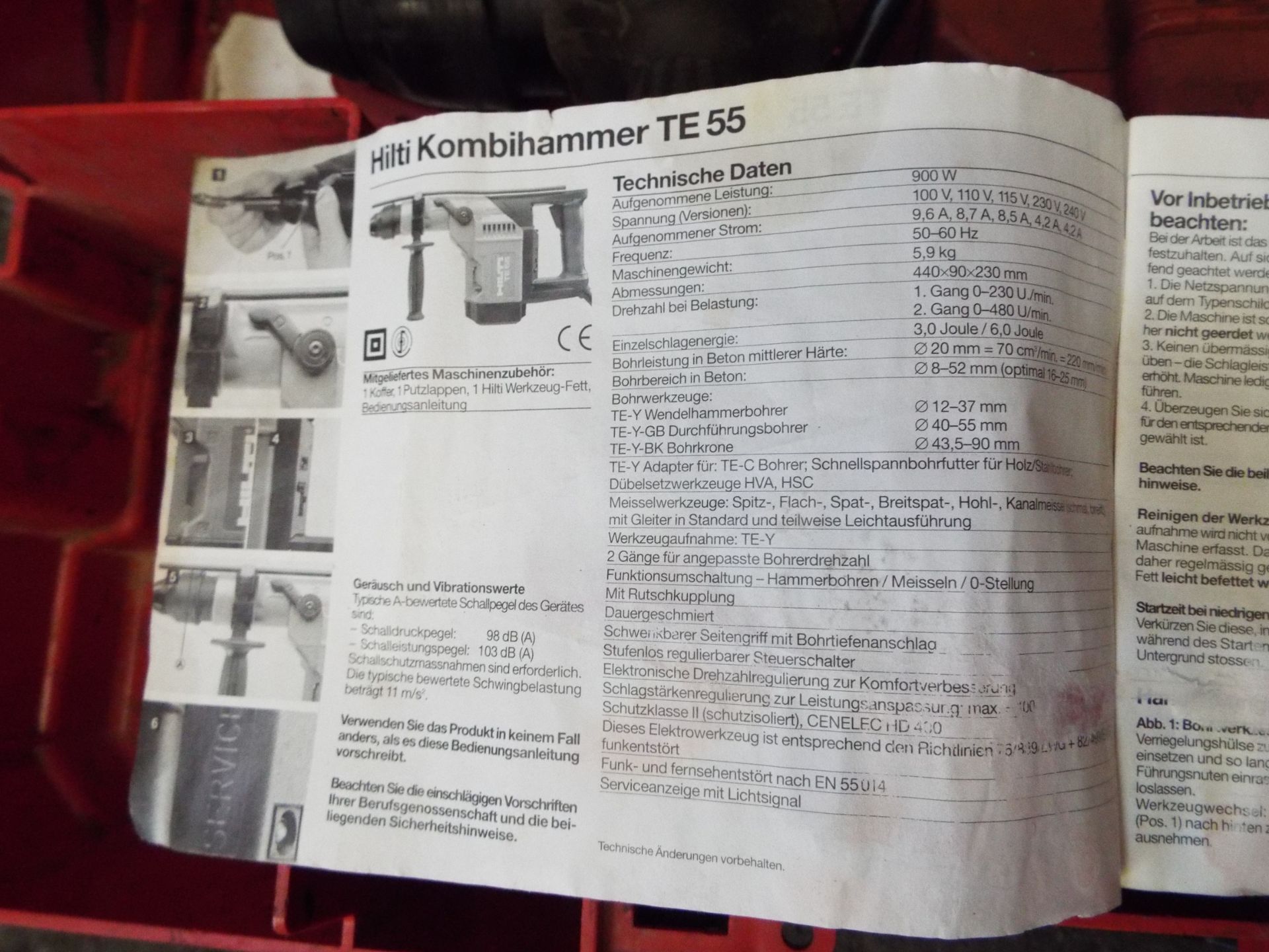 Hilti TE55 Hammer Drill - Image 4 of 4