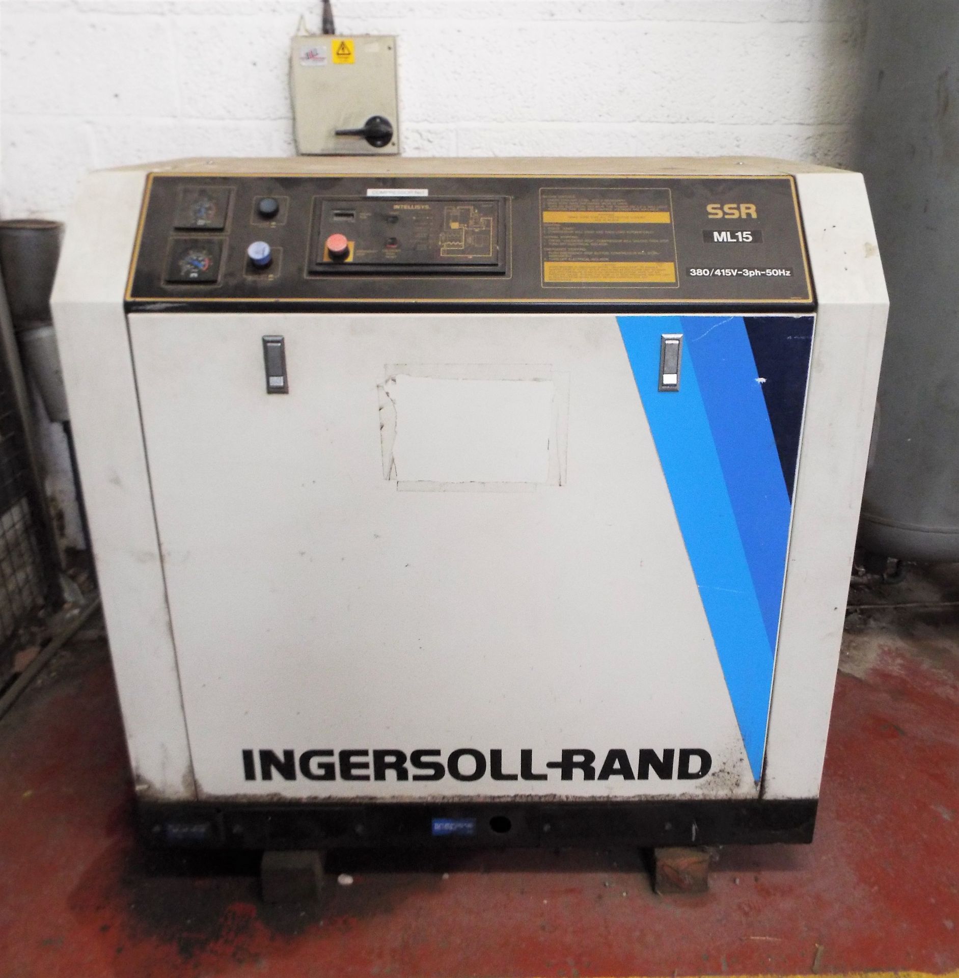 Ingersoll Rand SSR ML15 Compressor,Rednal Air Receiver & Ingersoll Rand Oil Separator