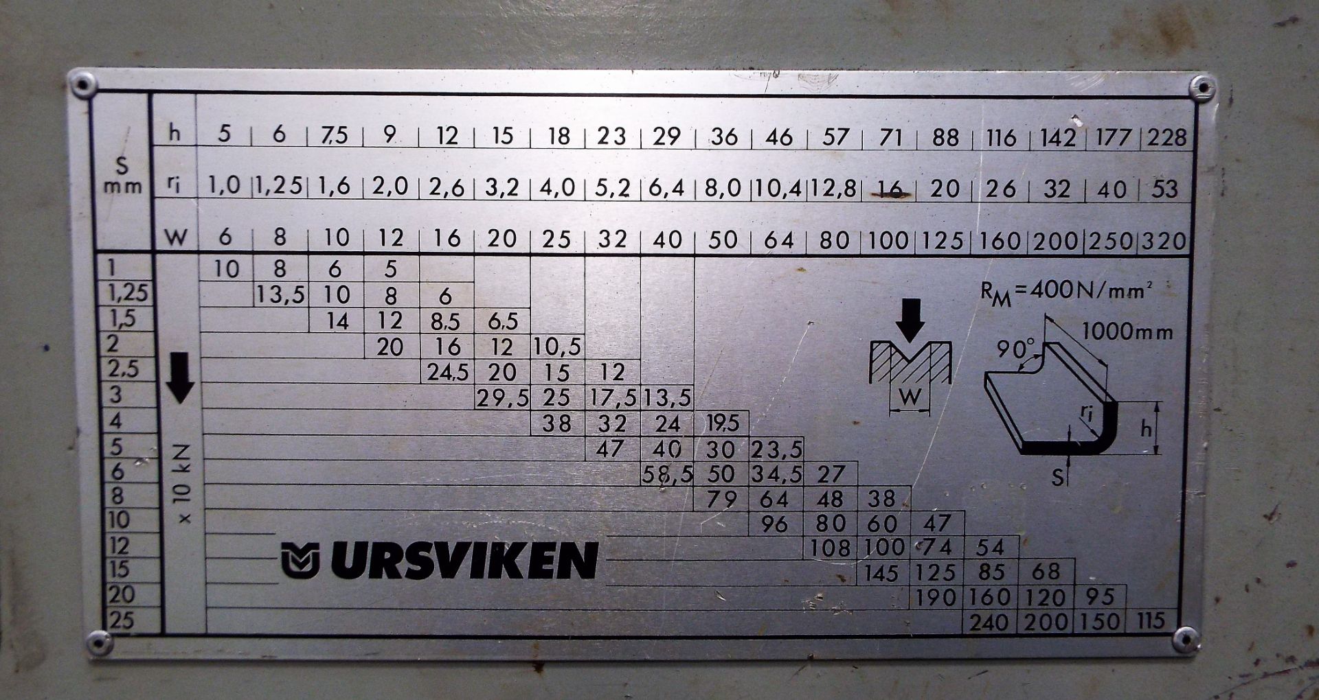 Ursviken Optima 3.1/2.55 Hydraulic Pressbrake. - Image 6 of 19