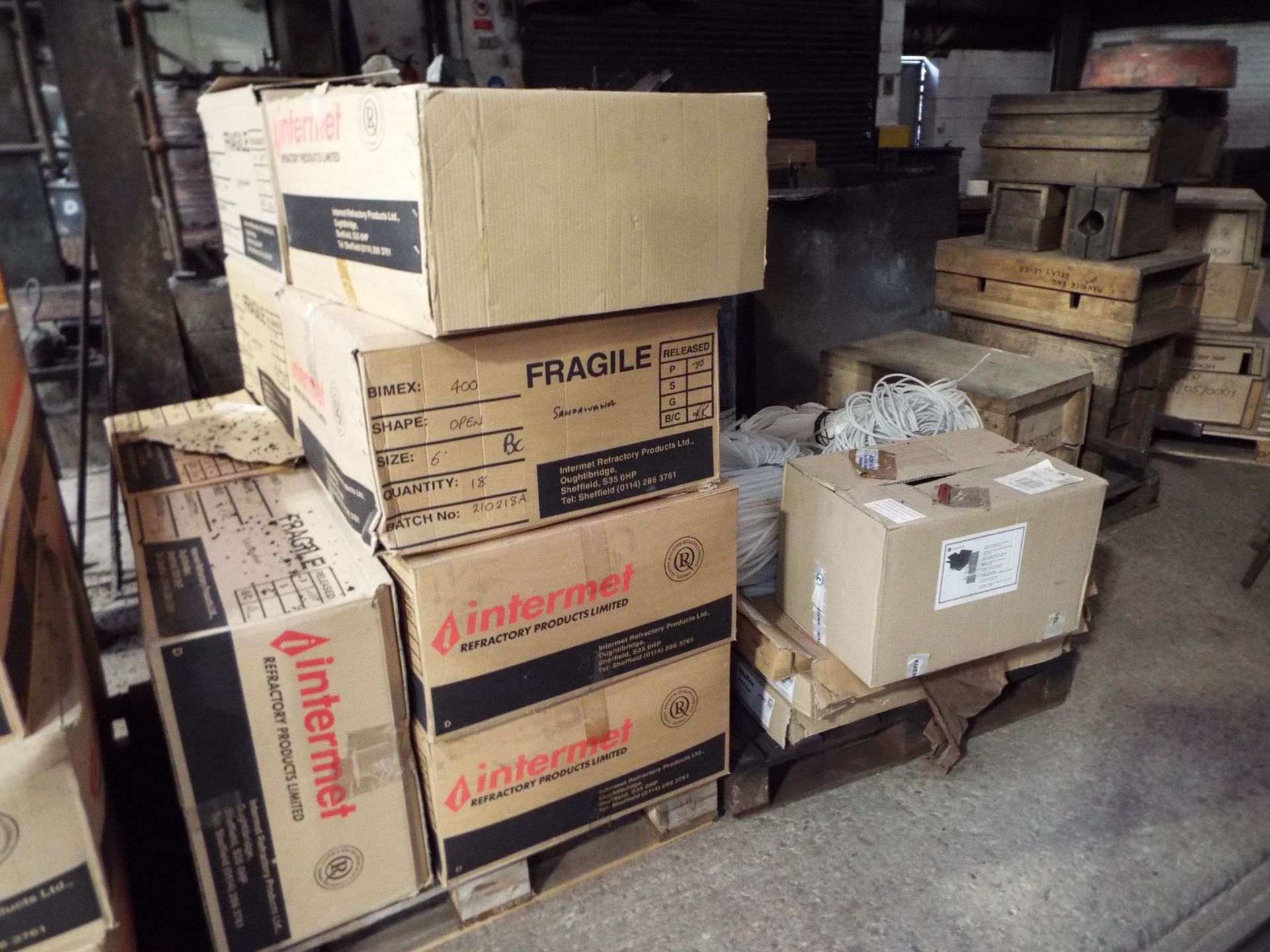 Large Quantity Of Boxed & Palletised Foundry Consumables.