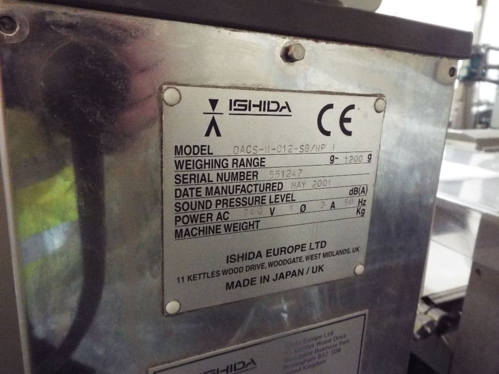Ishida Weigh Checker & Safeline Metal Detector - Image 4 of 10