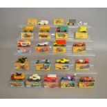 4 boxed Matchbox Regular Wheels models 14. 37, 43 and 44 together with 15 boxed models from the '