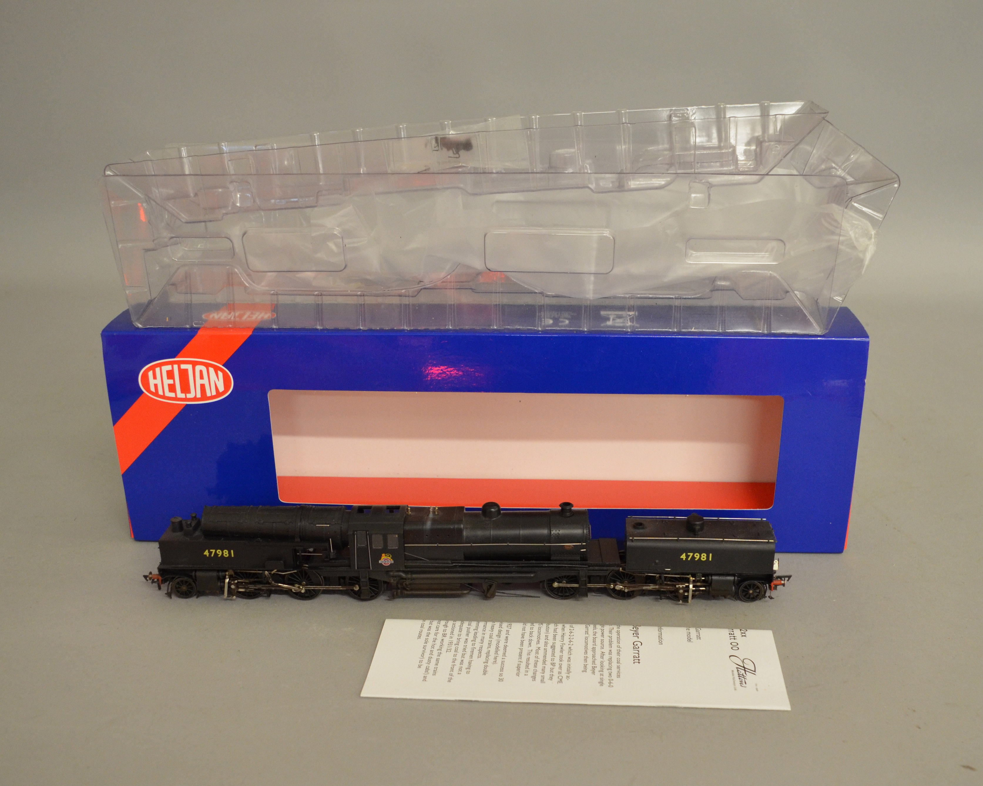 OO Gauge. A boxed Heljan #266211 DCC Ready (8 Pin) Beyer Garratt 2-6-0-0-6-2 Steam Locomotive '
