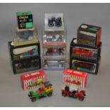 13 boxed Continental 1:43 scale diecast metal and plastic vintage car models by Dugu, Cursor and