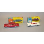 2 boxed Corgi Toys: #247 Mercedes Benz 600 Pullman and #230 Mercedes Benz 220SE Coupe, overall