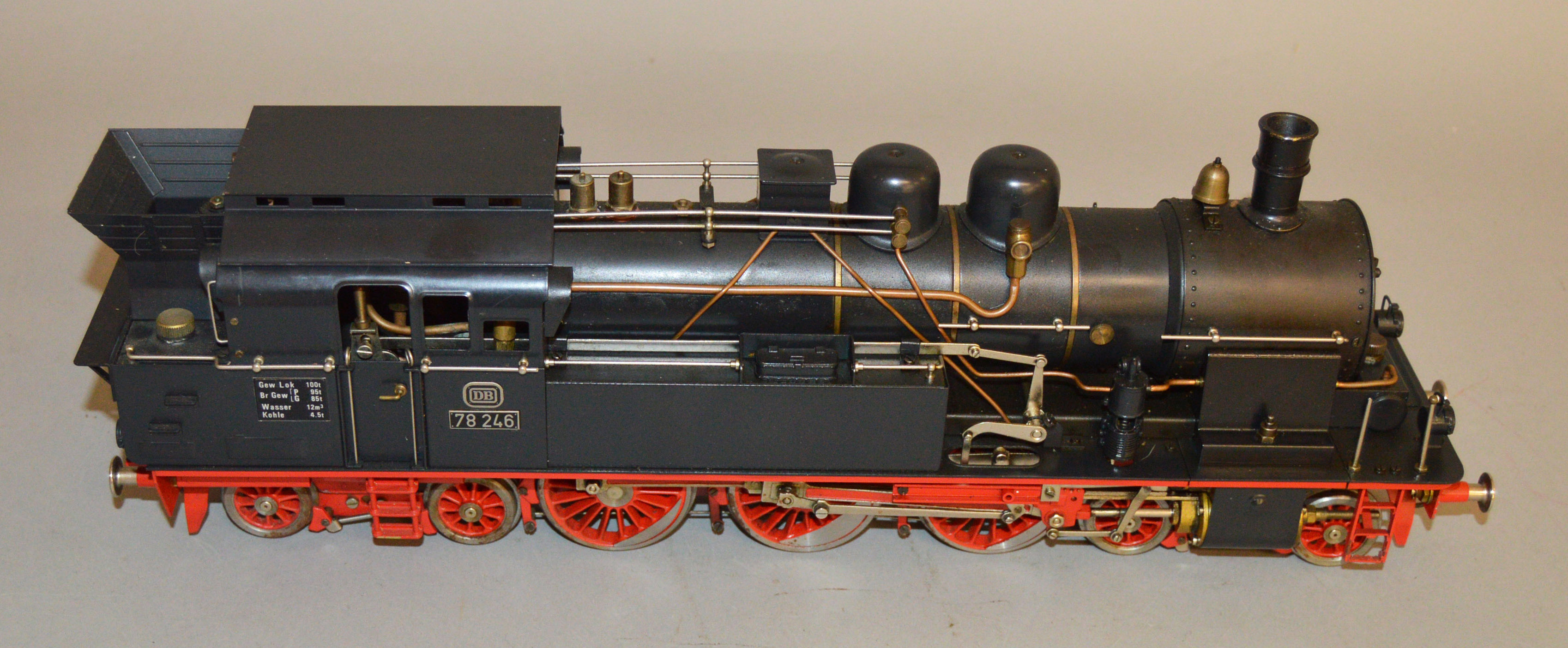 Gauge 1. A live steam Aster Deutsche Bahn 4-6-4 Tank Locomotive '78246' in black. This unboxed model - Image 2 of 5