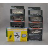 8 boxed 1:43 scale Corgi / Lledo Vanguards diecast models from the Jaguar Collection along with a