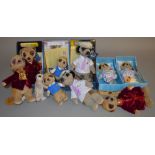 10 Meerkat soft toys, mostly from the "Compare The Meerkat" promotional range, boxed and unboxed (