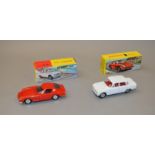 2 boxed Dinky Toys: #514 Alfa Romeo Guilia 1600 TL and #506 Ferrari 275 GTB overall appear  G/VG