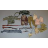 A quantity of MIlitary Accessories eminently suited to accompany 1:6 scale soldier figures or for