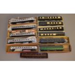 OO Gauge; 12 boxed coaches by Graham Farish coaches vary in condition (12).[NO RESERVE. VIEWING