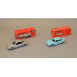 2 boxed Solido models: 157 BMW 2000 CS VG with G/ VG box and 143 Panhard 24BT F/G with rub marks