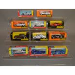 11 boxed Solido diecast models including #18 Porsche Can Am, #49 Porsche 928 and #1096 Jaguar