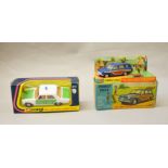 2 boxed vintage Corgi Toys: #440 Ford Consul Cortina Super Estate Car with stand and accessories and