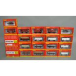 OO Gauge. 24 boxed Hornby Wagons of various types including ex LMS Coke Hopper Wagons, 'Blue Spot'