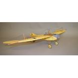 A well constructed 1:16 scale hand built electric radio control model of a WWI Etrich Taube