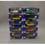 10 boxed 1:43 scale diecast models by Corgi Vanguards which includes; VA11009, VA12510, VA02624