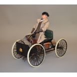 A scarce unboxed 1:6 scale Franklin Mint model of a Ford Quad Cycle, approximately 32.5cm long,