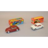 2 vintage boxed Tekno models: #831 Morris Marina 1100, #819 Volkswagen Beetle, overall condition G/