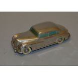 An unboxed Prameta (German British Zone) Mercedes Benz 300 diecast model car with plated finish