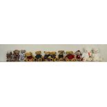 12 teddy bears by Harrods, Merrythought and Chad Valley (12)