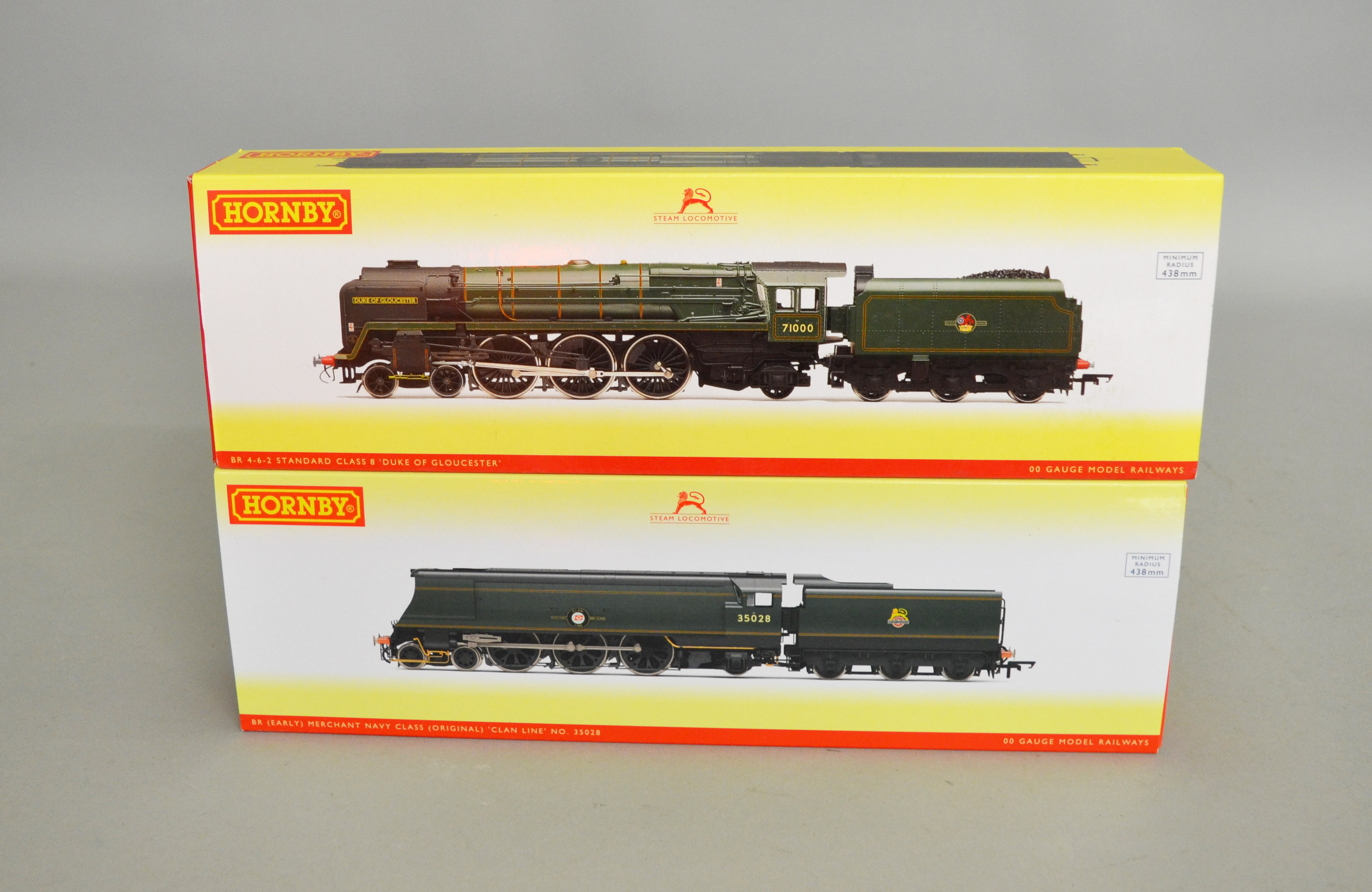 OO Gauge. 2 boxed Hornby BR lined Green DCC Ready Locomotives, R3236 4-6-2 Standard Class 8P '