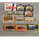 11 boxed assorted diecast model cars including examples from the Matchbox 'Dinky', Solido 'Age d'Or'