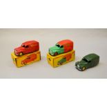 2  boxed Dinky Toys Austin Vans  471  'Nestle'  and 470 'Shell' together with an unboxed Dinky 472