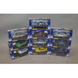 10 boxed  1:43 scale diecast models by Corgi Vanguards which includes; VA12706B Peugeot 205 GTi,