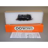 OO Gauge. A boxed OO Works 0-6-0 L&Y Saddle Tank Locomotive '51404', BR unlined black, appears VG.