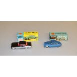 2 vintage boxed Corgi Toys: #208 Jaguar 2.4l Saloon with instructions and #224 Bentley Continental