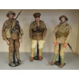 3 unboxed customised Dragon WW1 British Army soldier figures in 1:6 scale, all appear VG. (3)