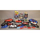 15 unboxed diecast models by Sunstar, Solido, Maisto and others in 1:18 and other scales, some