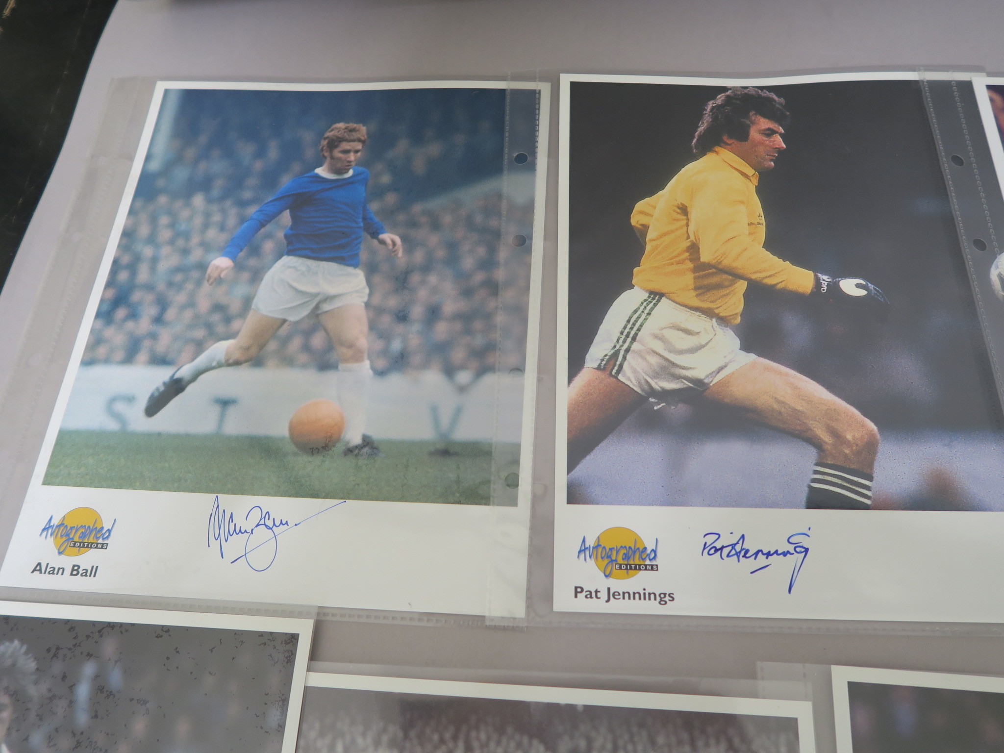 Westminster autographed editions football greats hand signed footballer photos in folder each - Image 6 of 6