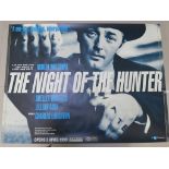 The Night of the Hunter BFI release 1999 rolled condition film poster picturing Robert Mitchum