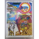 Frank Bettencourt - Led Zeppelin, Jethro Tull & Fraternity of Man concert poster from 1969 featuring