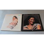 Rita Coolidge two signed vinyl LPs signed to cover in black marker pen on A&M records - Anytime...