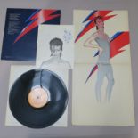 David Bowie "Aladdin Sane" RS 1001 complete with inner sleeve and David's official fan club