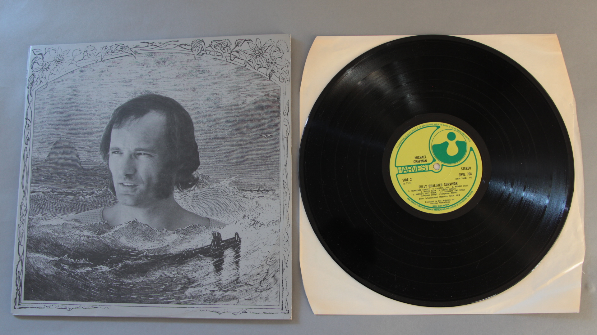 Michael Chapman Fully Qualified Survivor LP gatefold sleeve first pressing on Harvest label with - Image 2 of 4