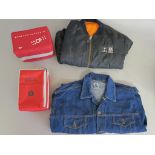 Island / A&M Records promotional jacket plus denim jacket MCA promo from Big Biz promotions London