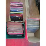 Three boxes of Vinyl LP records from a closed record store including compilations / various artists,