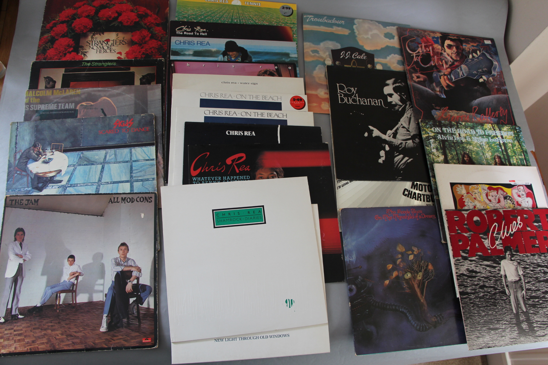 Vinyl Records including The Stranglers No More Heroes UAG 30200, Rattus Norvegicus UAG 30045,